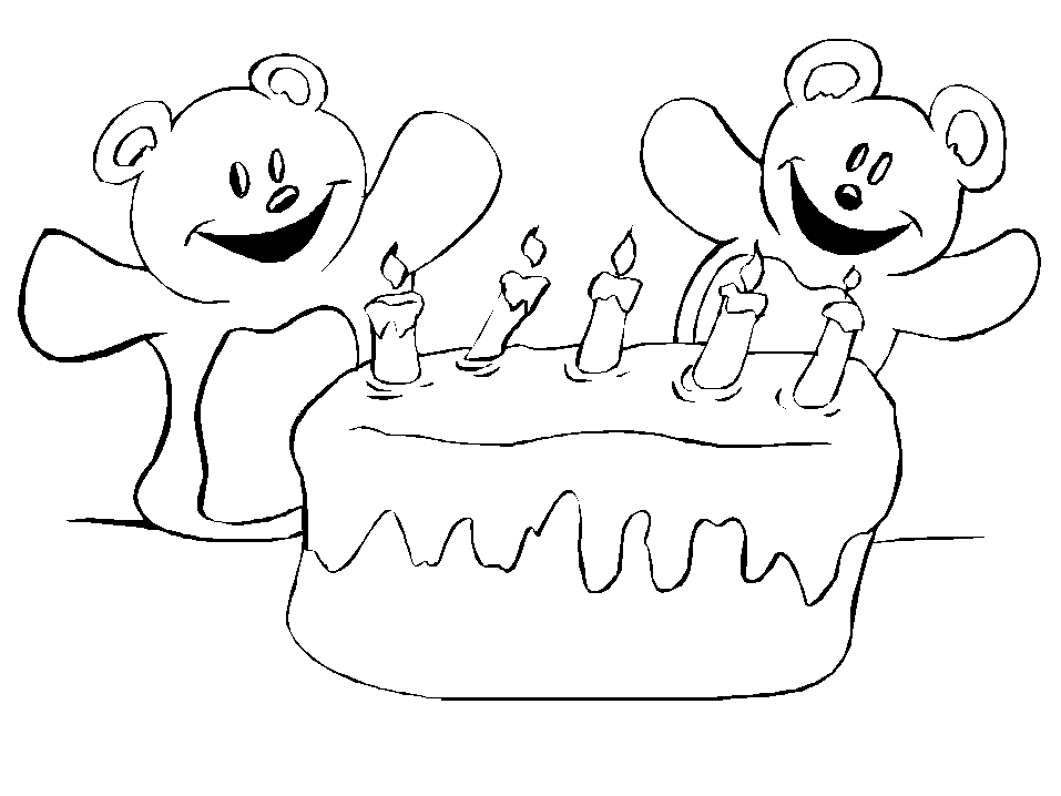 Doğum Günü boyama resmi