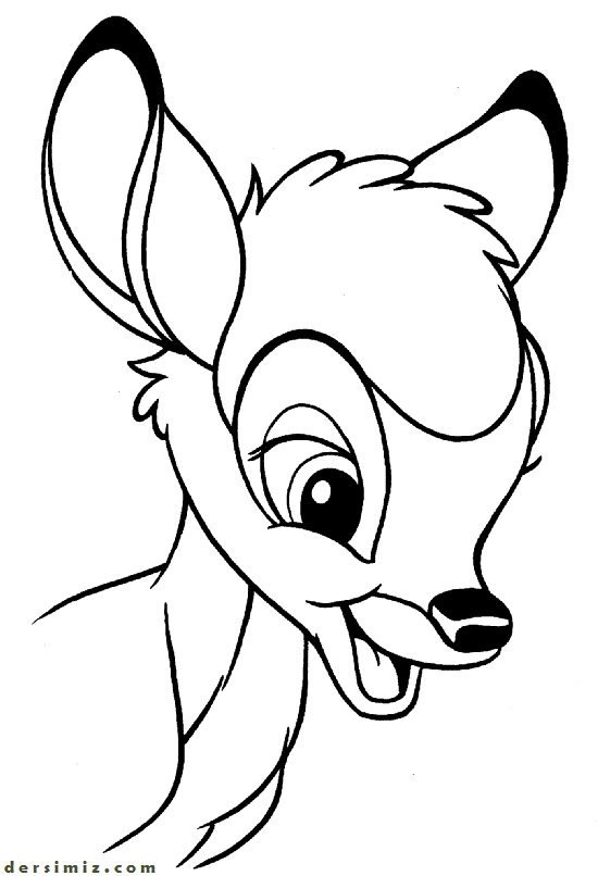 Bambi boyama resmi