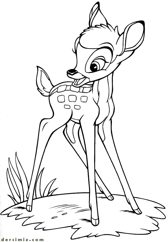 Bambi boyama resmi