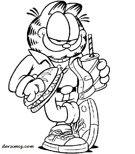 Garfield boyama resmi