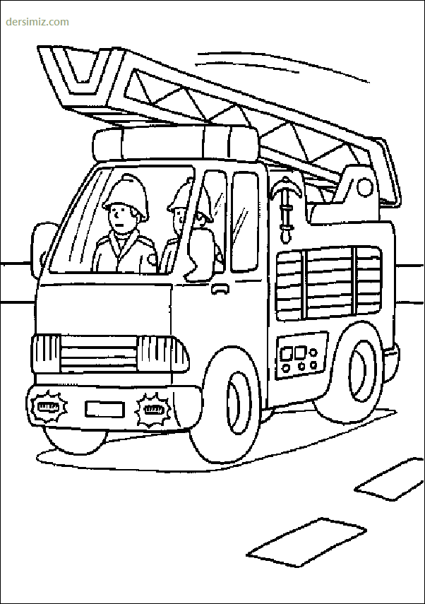 Ulaşım Araçları boyama resmi