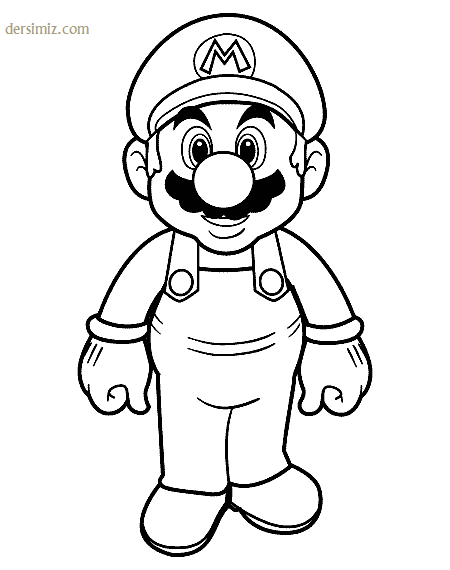 Süper Mario boyama resmi
