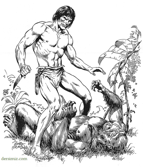 Tarzan boyama resmi