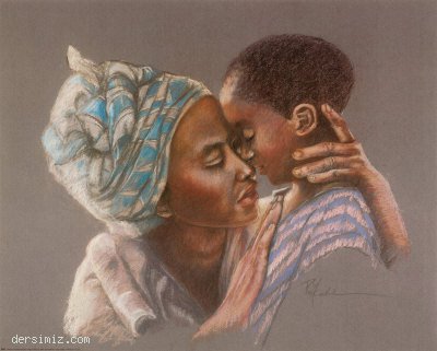 Afrikalı Bir Anne ve Çocuğu