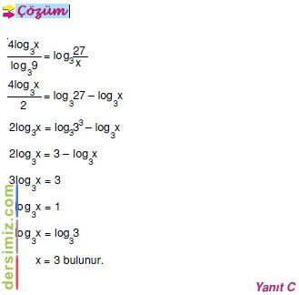 Logaritmik Denklem Nedir?