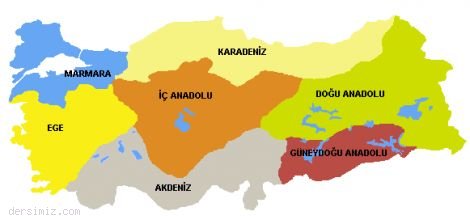 Türkiye'nin Coğrafi Bölgeleri ve Özellikleri