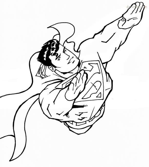 Süpermen boyama resmi