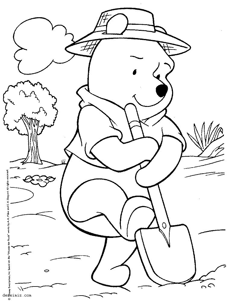 Winnie The Pooh Dogum Gunu Boyama Sayfalari 03 Birthday Coloring Pages Bear Coloring Pages Happy Birthday Coloring Pages