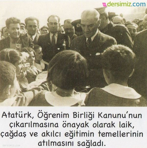 Atatürk Eğitim Çalışmalarında