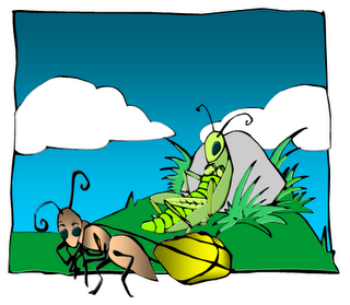 Ağustos Böceği İle Karınca Masalı