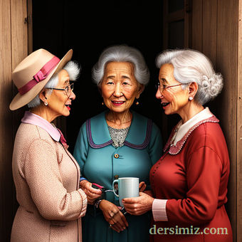 üç yaşlı kadın