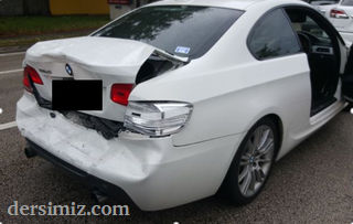 BMW hasarlı araba